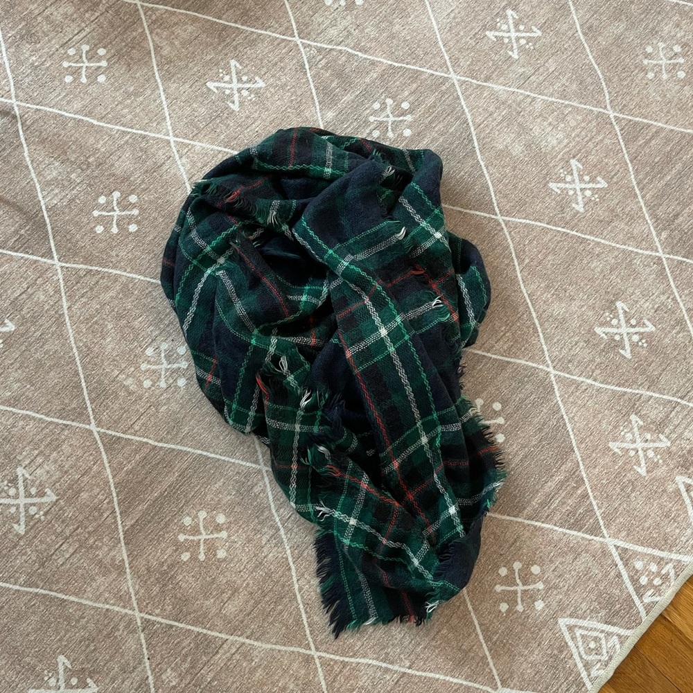 Large Plaid Scarf